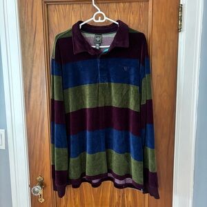 Houston White x Target Striped Long Sleeve Polo Shirt